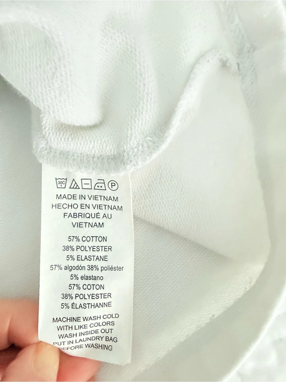 MICHAEL Michael Kors Cropped Sweatshirt L White Metallic Silver MK Logo